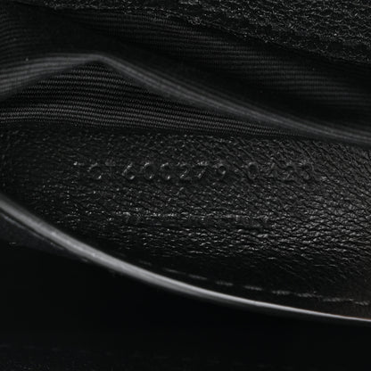 Saint Laurent Sheepskin Matelasse Chevron Monogram Monochrome Medium College Bag Black 7 of 11