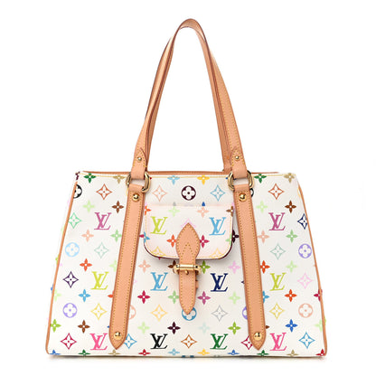 Louis Vuitton LOUIS VUITTON Monogram Multicolor Aurelia MM White 1 of 14