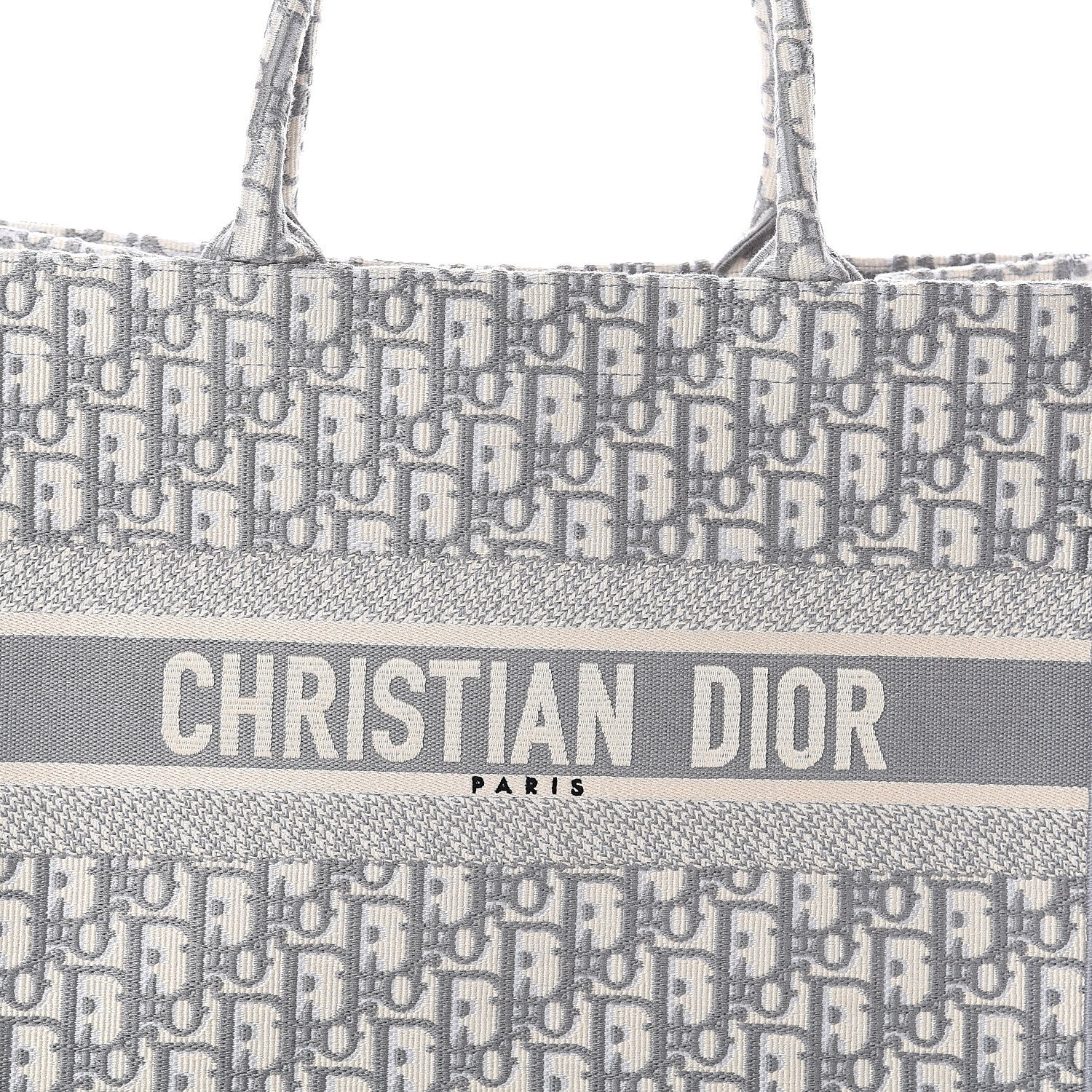 Christian Dior Oblique Medium Book Tote Grey 6 of 8