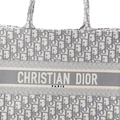 Christian Dior Oblique Medium Book Tote Grey 6 of 8