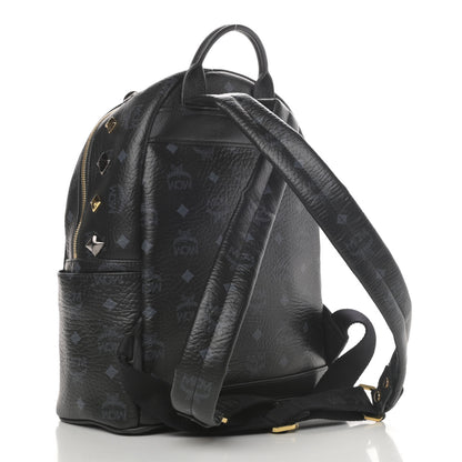 MCM Visetos Studded Small Stark M Backpack Black 2 of 4