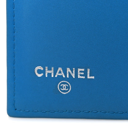 Chanel Patent Calfskin Quilted Large Flap Wallet Blue 6 of 9