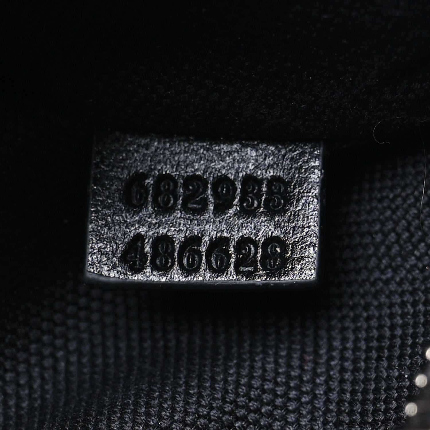 Gucci GG Supreme Monogram Textured Calfskin Retro Interlocking G Belt Bag Black 7 of 11