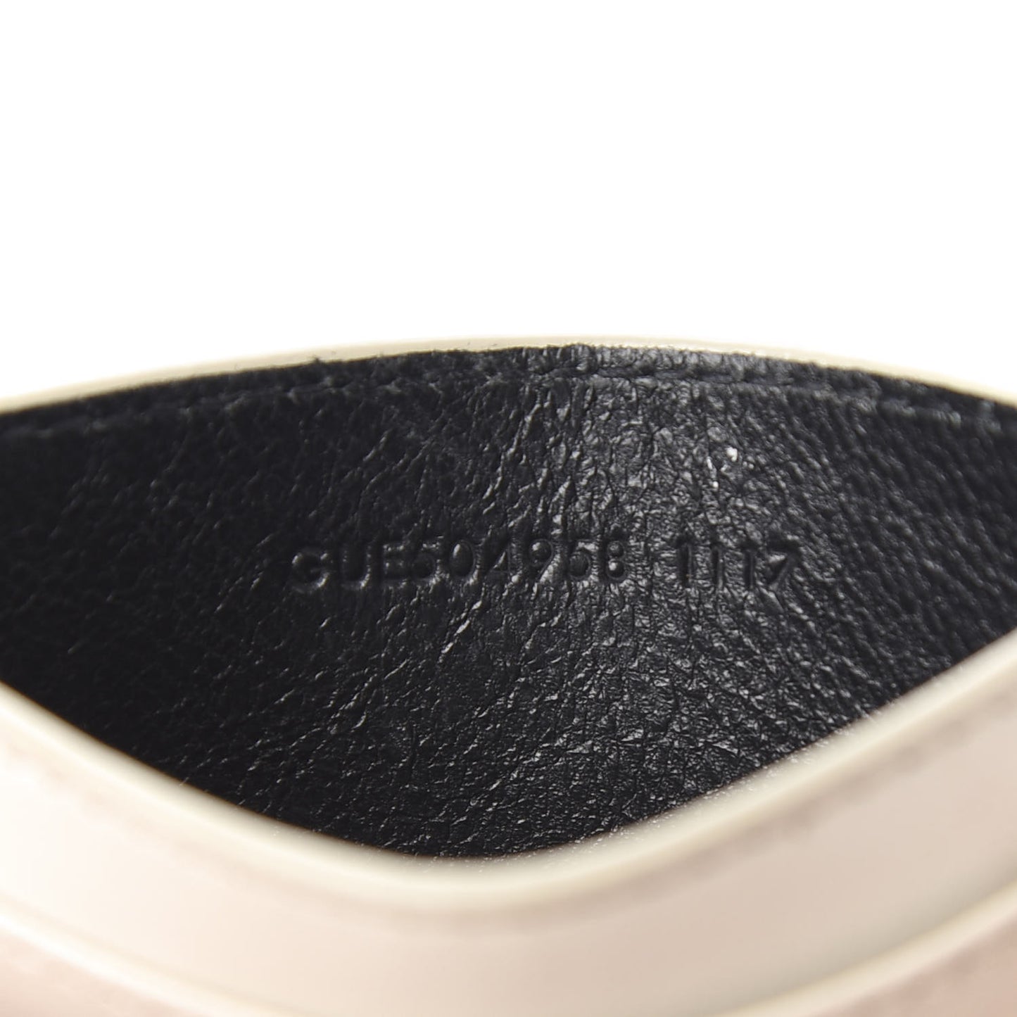 Calfskin Y Quilted Monogram LouLou Credit Card Case Ivory