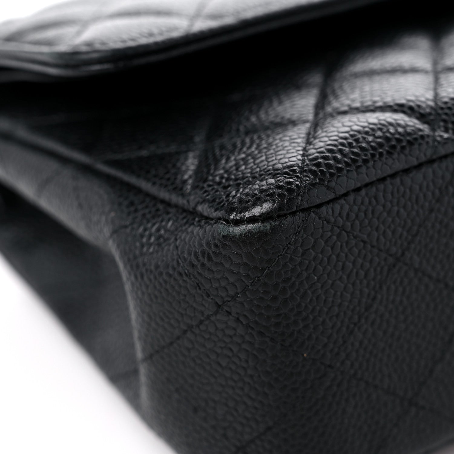 Chanel Caviar Quilted Medium Double Flap Black 8 of 13