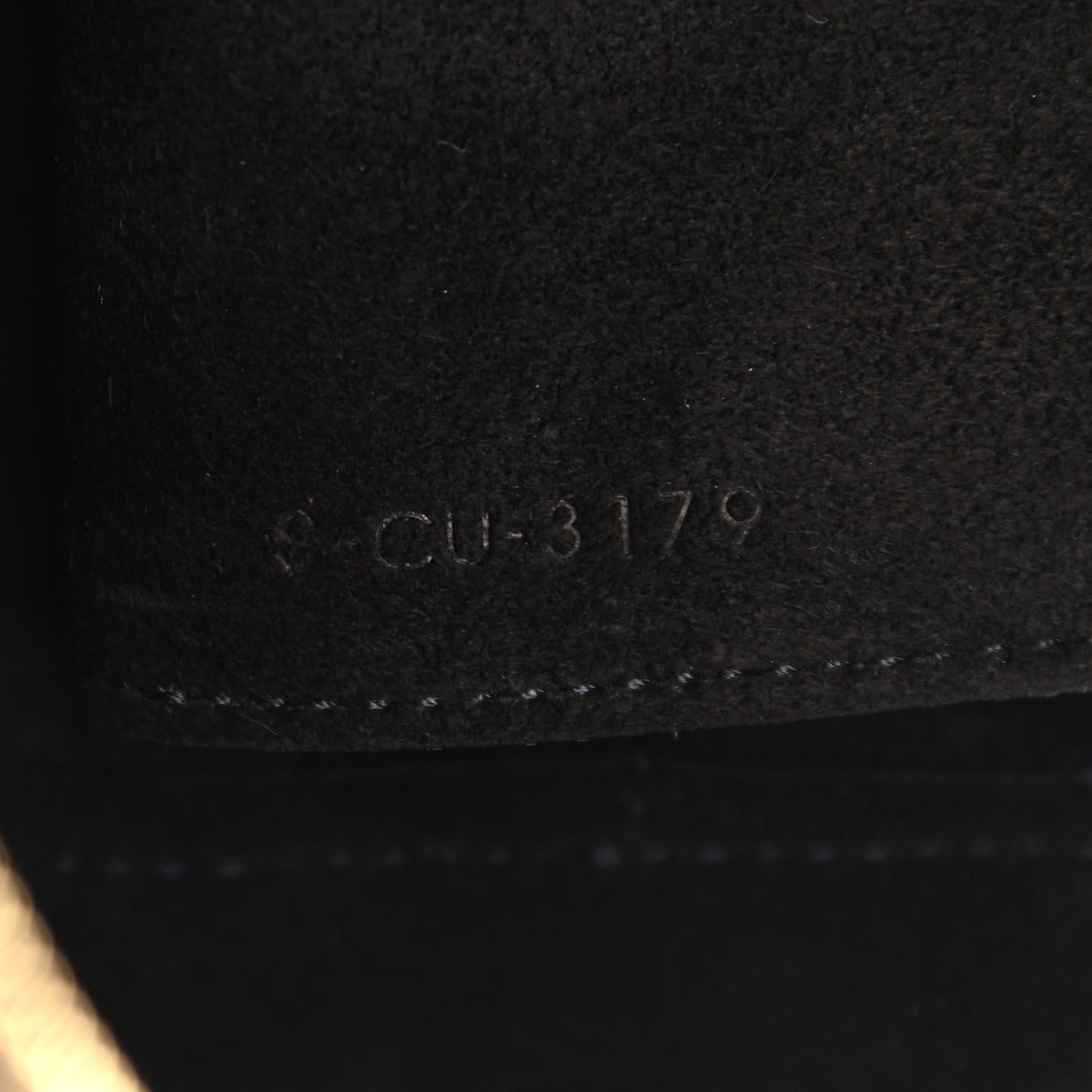 Grained Calfskin Micro Belt Bag Black