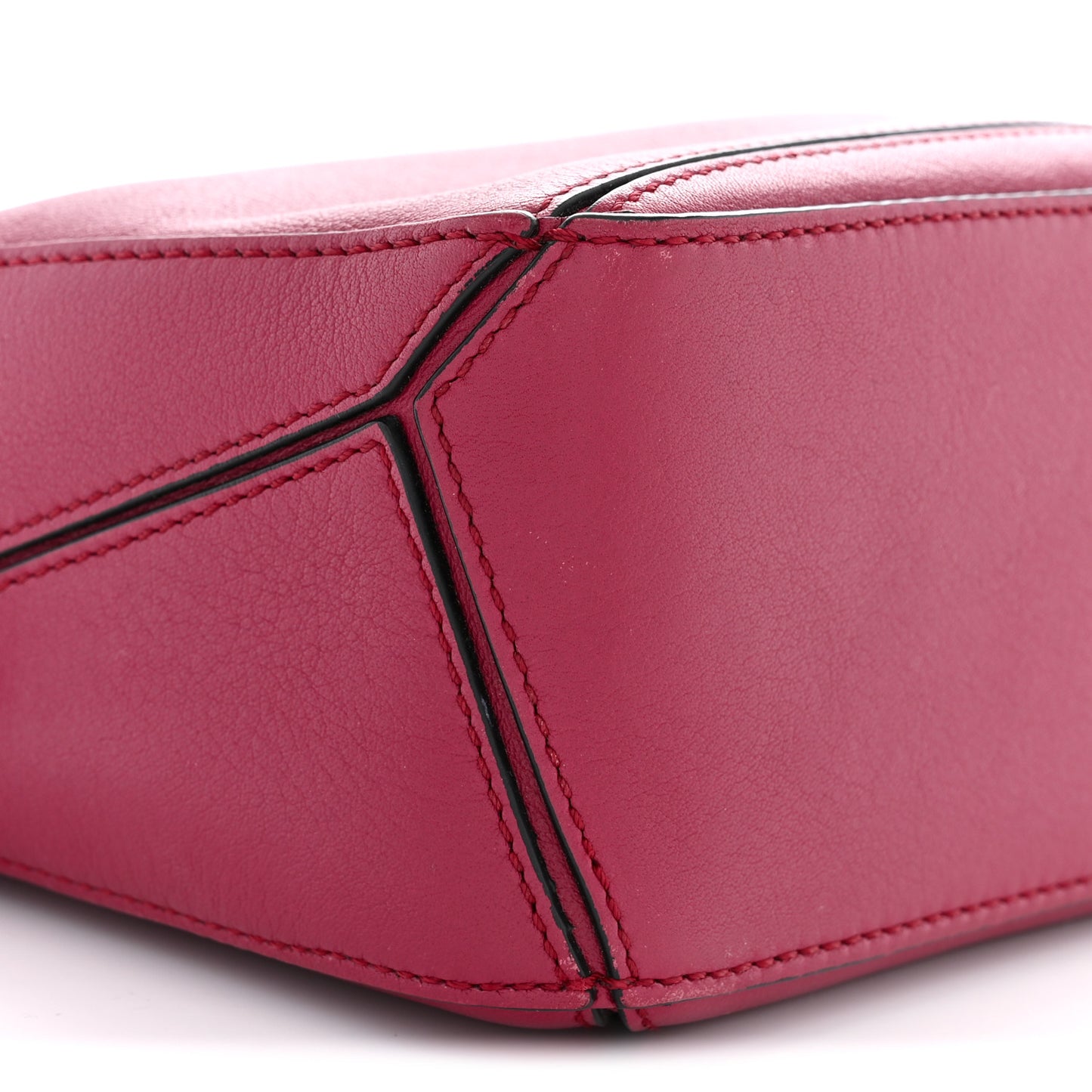 Calfskin Mini Puzzle Bag Raspberry