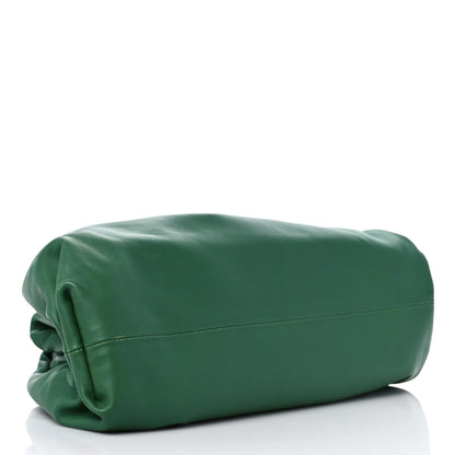 Bottega Veneta Smooth Butter Calf The Pouch Oversized Clutch Racing Green 4 of 11
