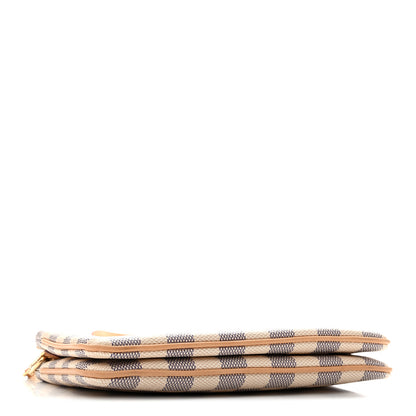 Louis Vuitton Damier Azur Double Zip Pochette 4 of 14