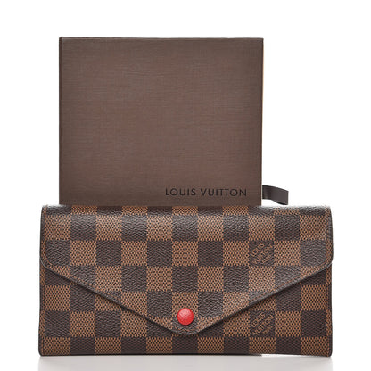 Louis Vuitton Damier Ebene Josephine Wallet Red 7 of 7