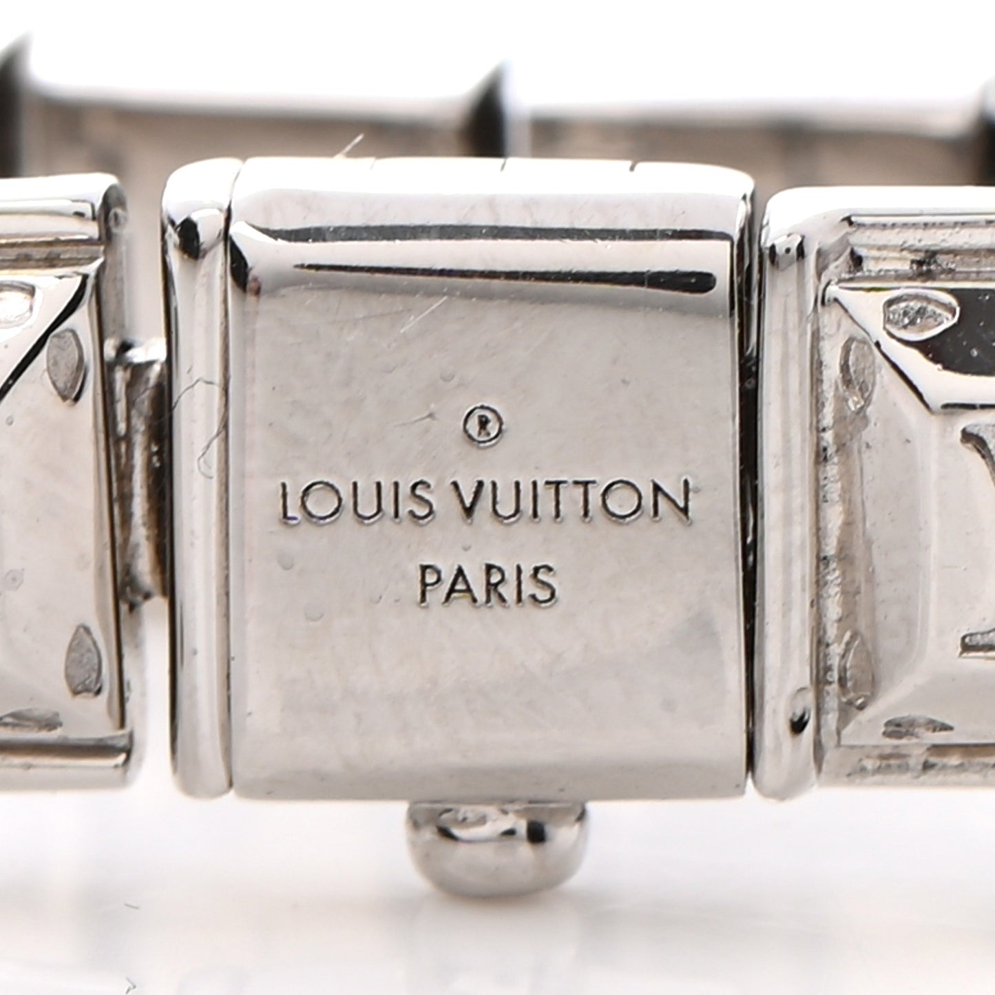 Palladium Monogram Nanogram Tennis Bracelet S Silver