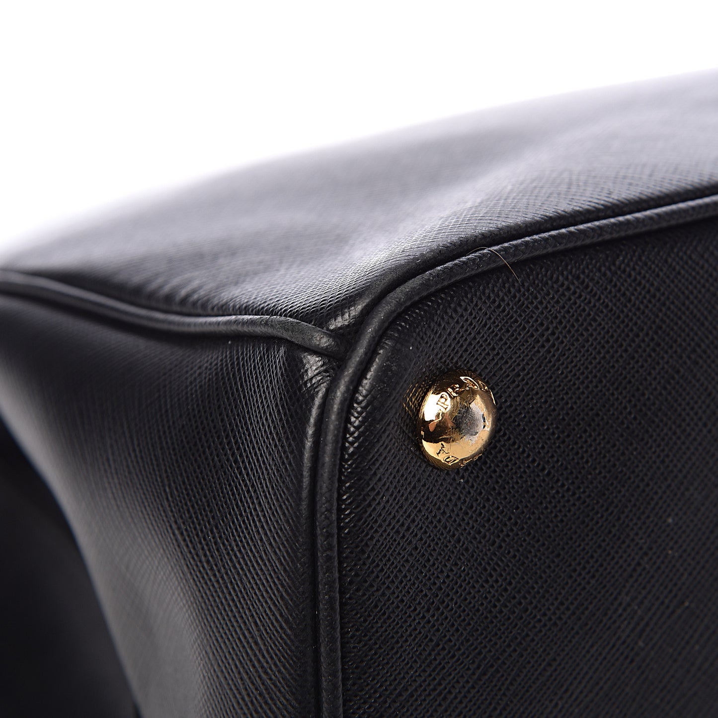 Saffiano Large Galleria Double Zip Tote Black