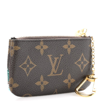 Louis Vuitton Monogram 2023 Christmas Animation Alpine Key Pouch Pink 3 of 7