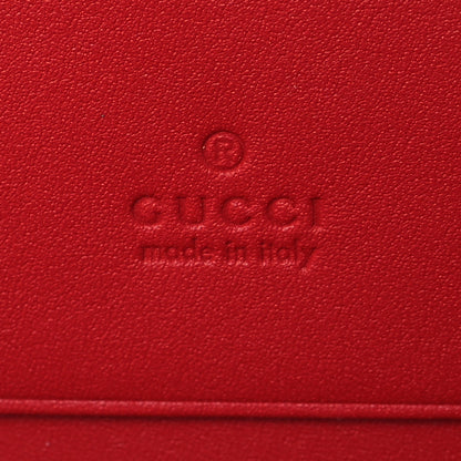 Gucci GG Supreme Monogram Blooms Card Case Beige Blue Navy Hibiscus Red 6 of 8