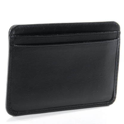 Chanel Calfskin Quilted Cambon Card Holder Black White 3 of 8