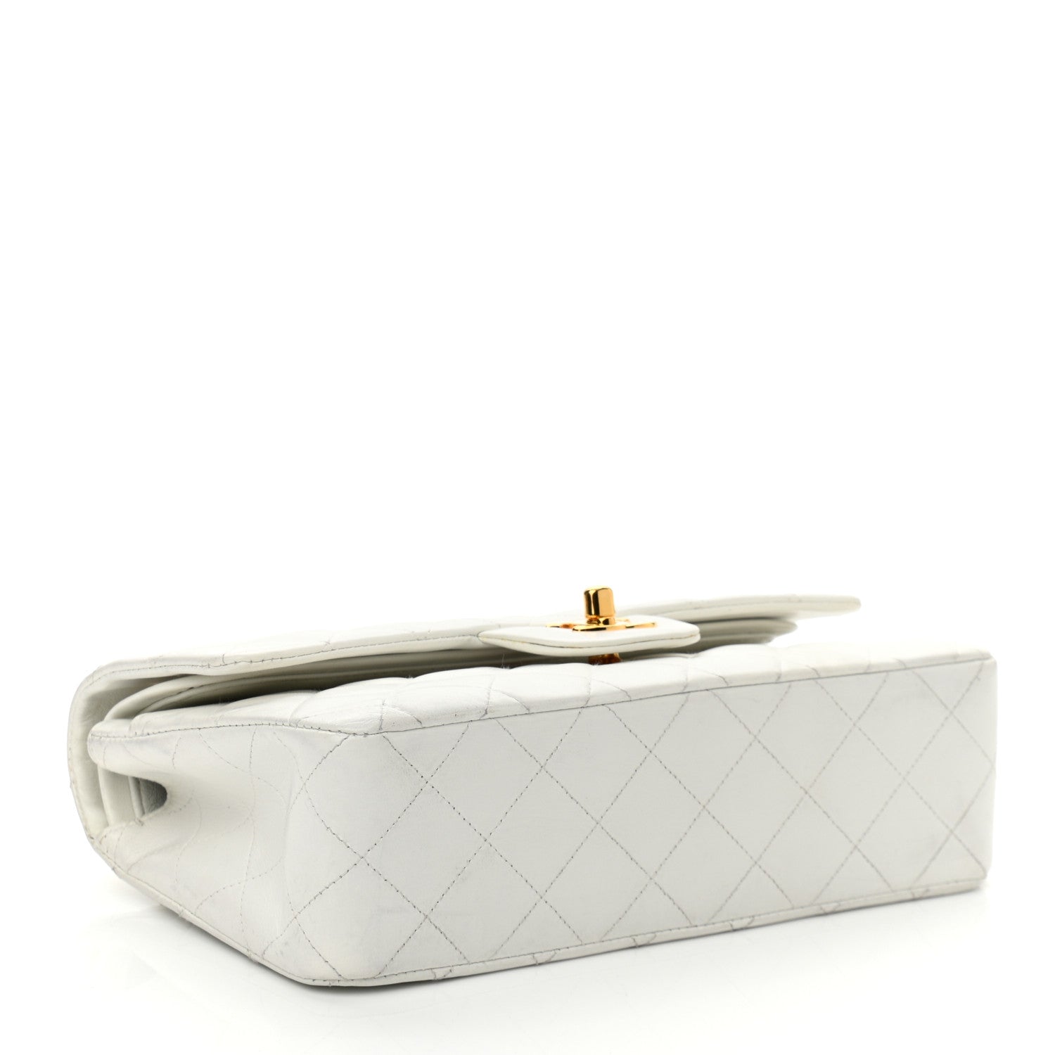 Chanel Lambskin Quilted Small Double Flap White 4 of 13