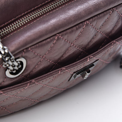 Chanel Metallic Aged Calfskin Quilted Small Reissue Camera Case Rose Fonce 11 of 18