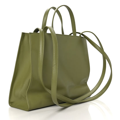 Telfar Vegan Leather Medium Shopping Bag Drab 3 of 9