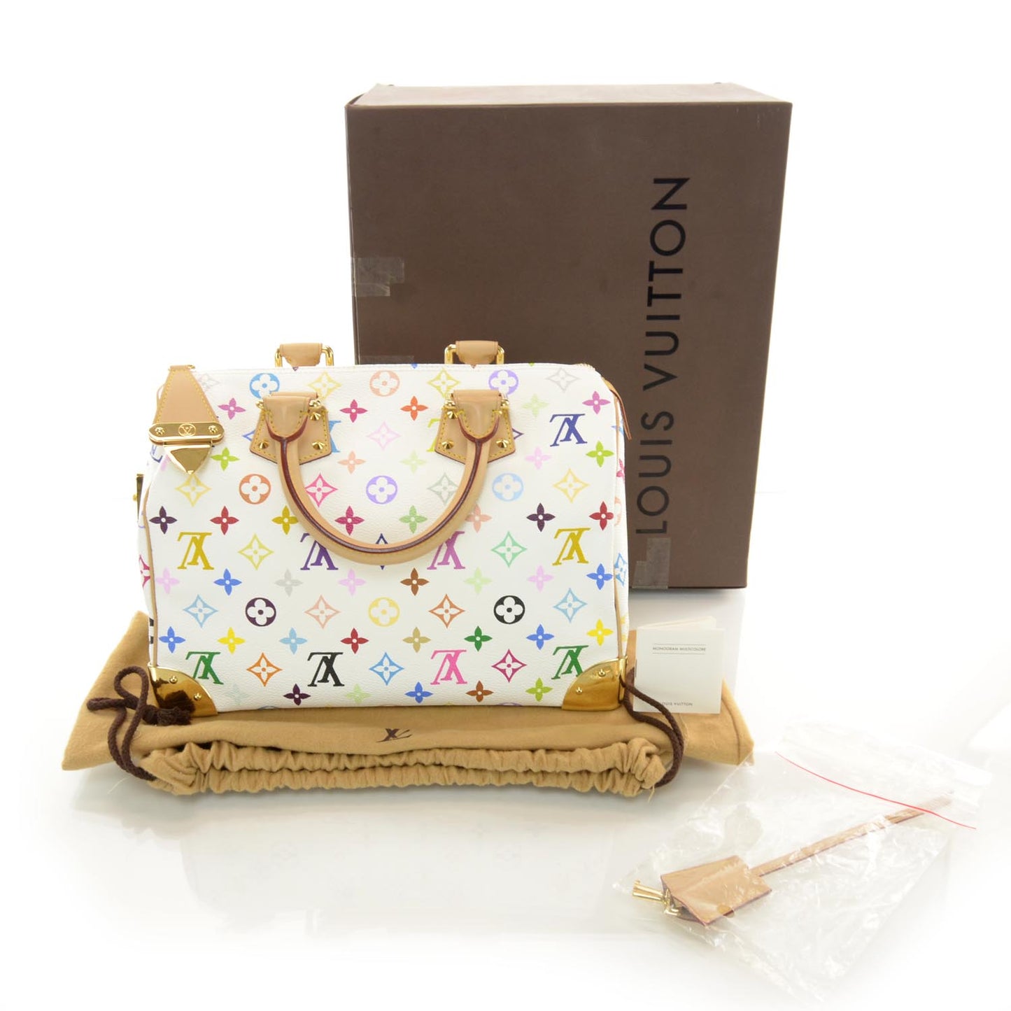 Monogram Multicolor Speedy 30 White