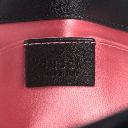 Gucci Velvet Matelasse Mini GG Marmont Shoulder Bag Black 6 of 13