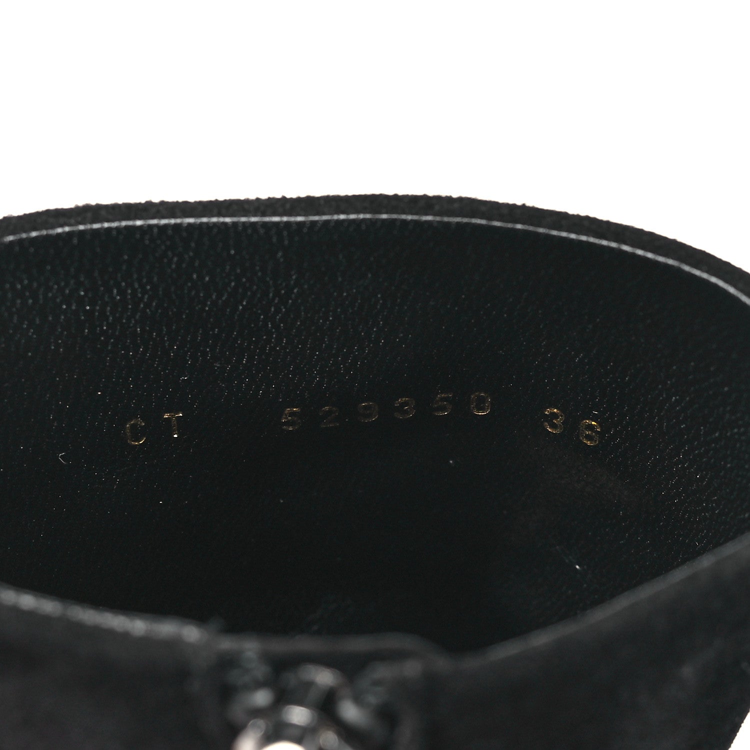 Saint Laurent Suede Loulou Ankle Zip Boot 36 Black 8 of 9