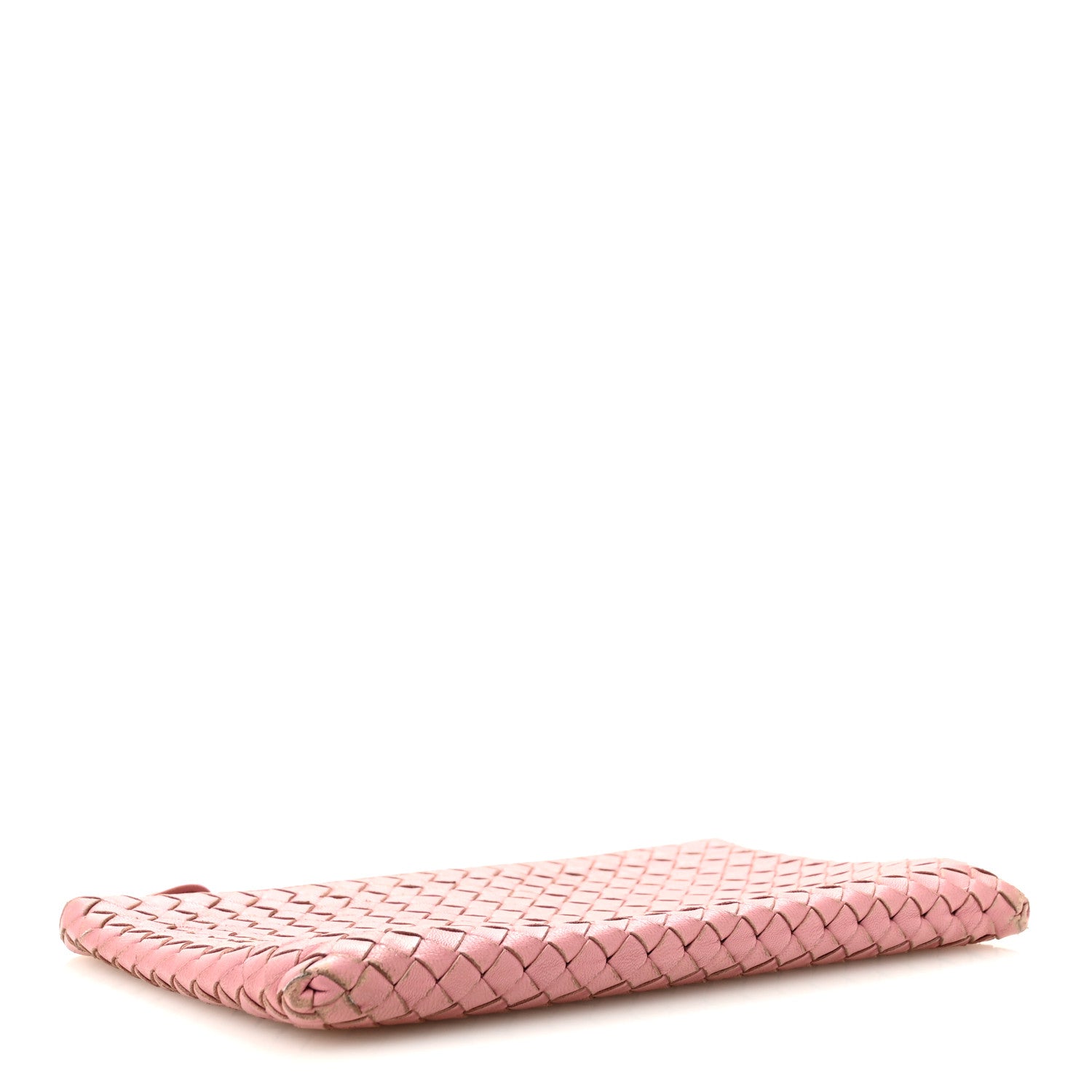 Bottega Veneta Nappa Intrecciato Flat Zip Billetto Pouch Deco Rose 4 of 11