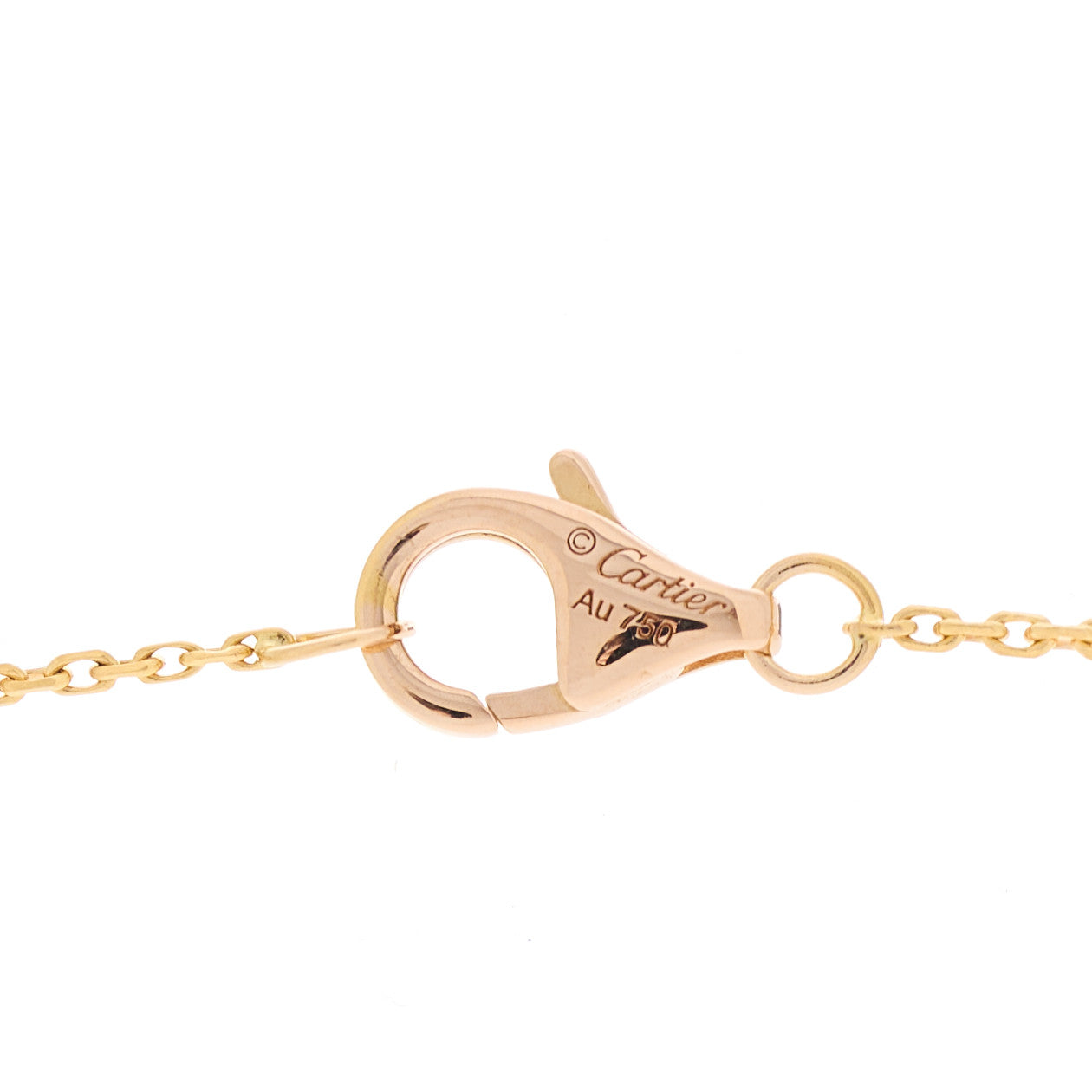 Cartier 18K Pink Gold Diamond Etincelle De Cartier Pendant Necklace 5 of 7