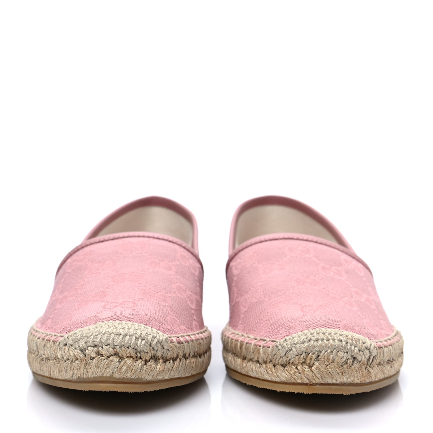Gucci Monogram Espadrilles 37.5 Soft Pink 2 of 8
