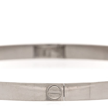 Cartier 18K White Gold Small LOVE Bracelet 18 4 of 6