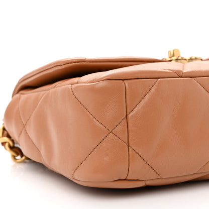 Chanel Lambskin Quilted Medium Chanel 19 Flap Brown 9 of 11
