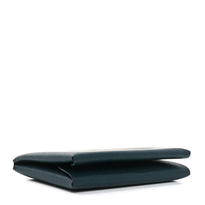 Hermes Chevre Chamkila Calvi Duo Card Case Vert Cypress 4 of 7