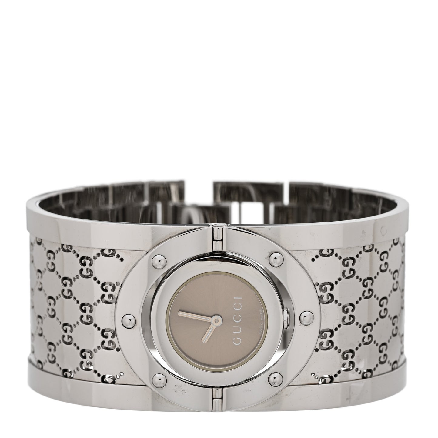 Stainless Steel 33mm Twirl Quartz Watch Brown