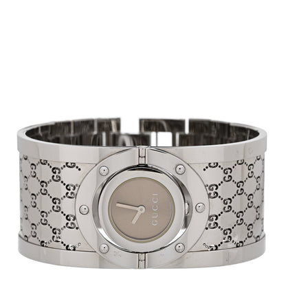 Gucci Stainless Steel 33mm Twirl Quartz Watch Brown 2 of 8