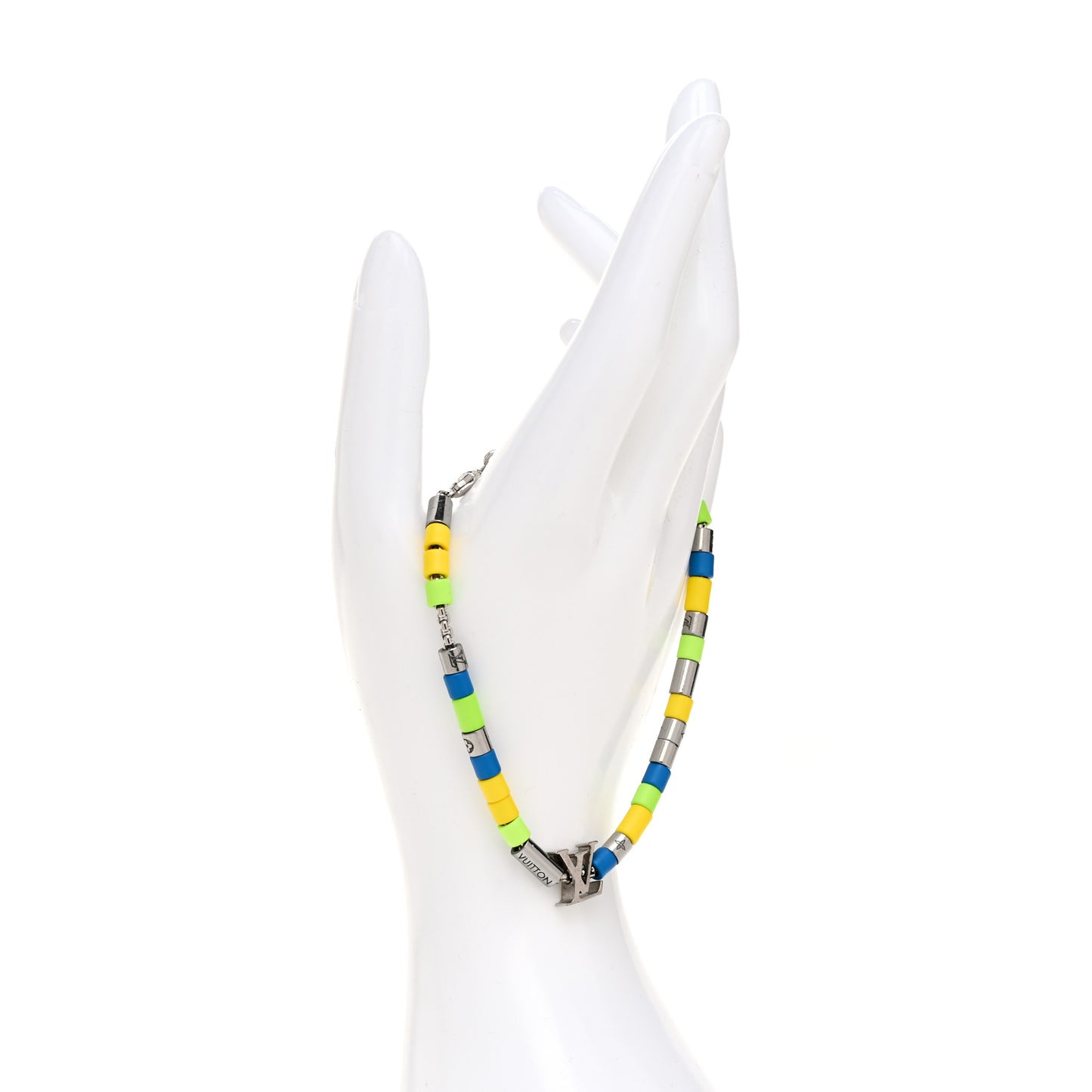 Metal Resin LV Sunrise Bead Bracelet Multicolor