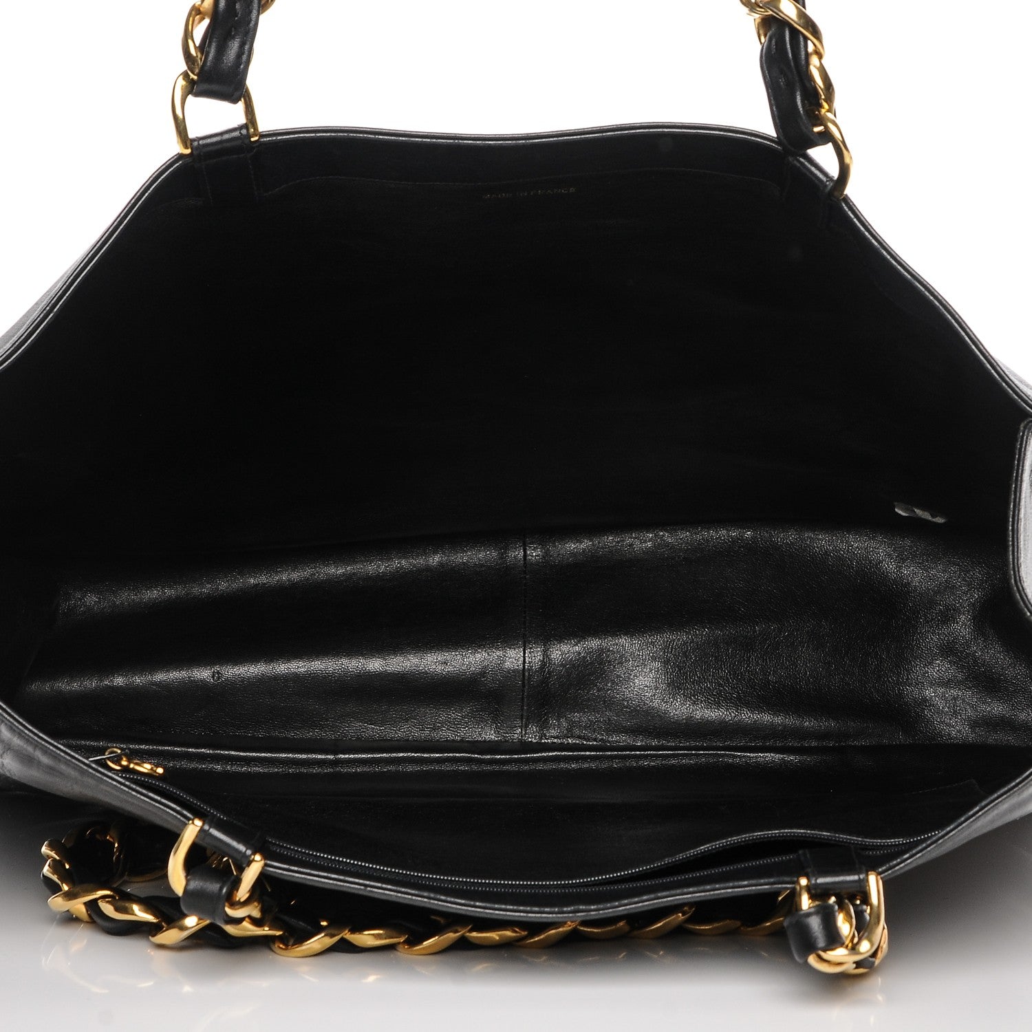 Chanel Lambskin CC Tote Black 5 of 8