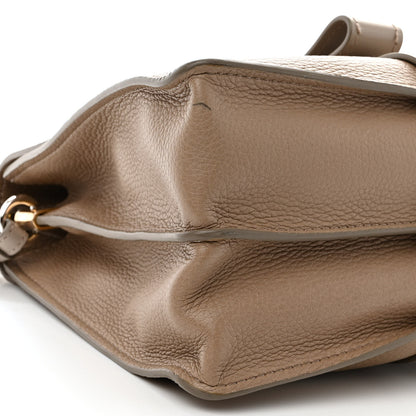 Chloe Shiny Grained Calfskin Medium Aby Day Shoulder Bag Motty Grey 10 of 11
