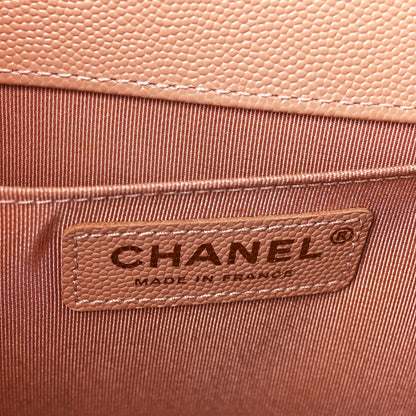 Chanel Caviar Quilted Medium Boy Flap Beige 6 of 10