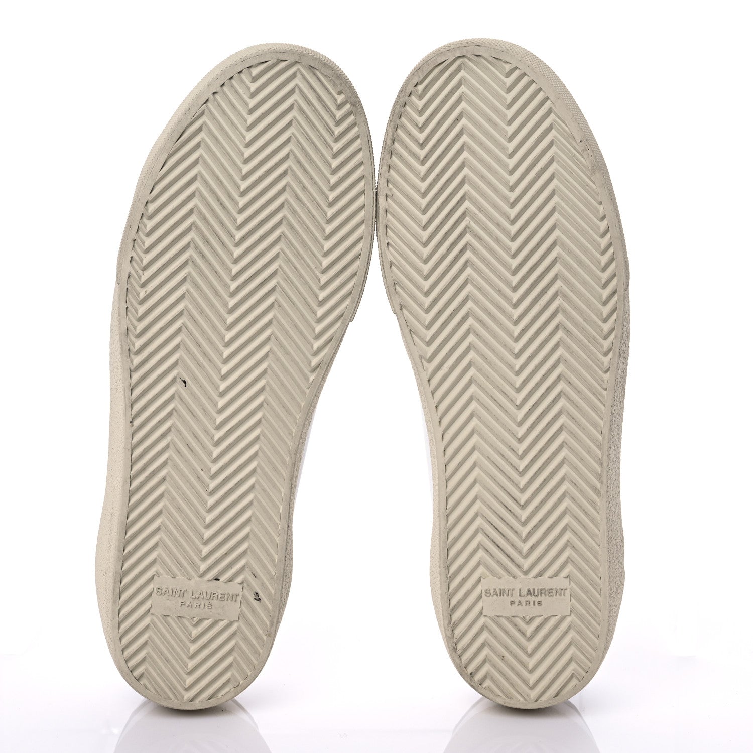 Saint Laurent Calfskin Embroidered Court Classic Sneakers 39 White Silver 5 of 12