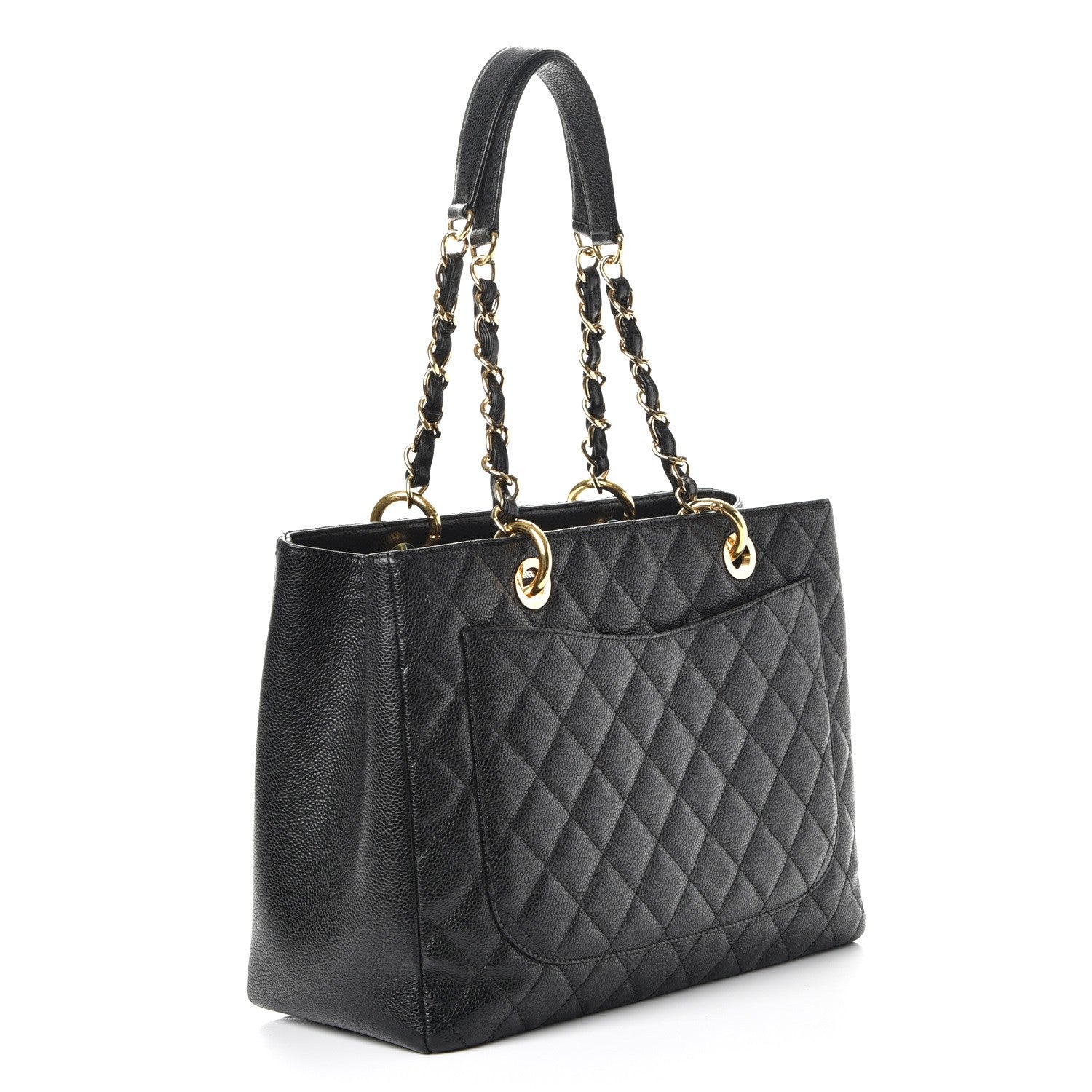 Chanel Caviar Quilted Grand Shopping Tote GST Black 3 of 7