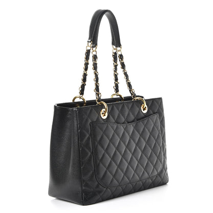 Chanel Caviar Quilted Grand Shopping Tote GST Black 3 of 7