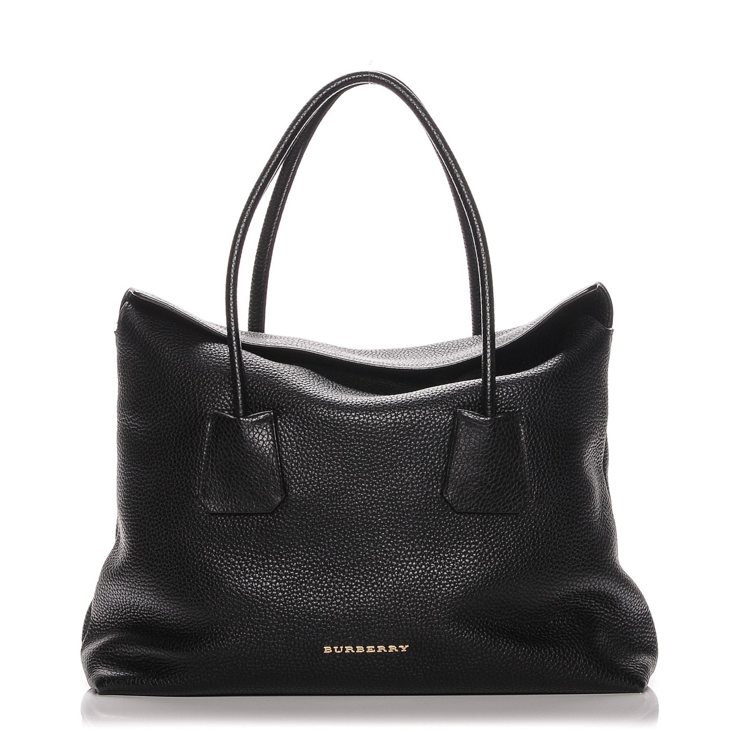 London Grainy Calfskin Medium Baynard Tote Black