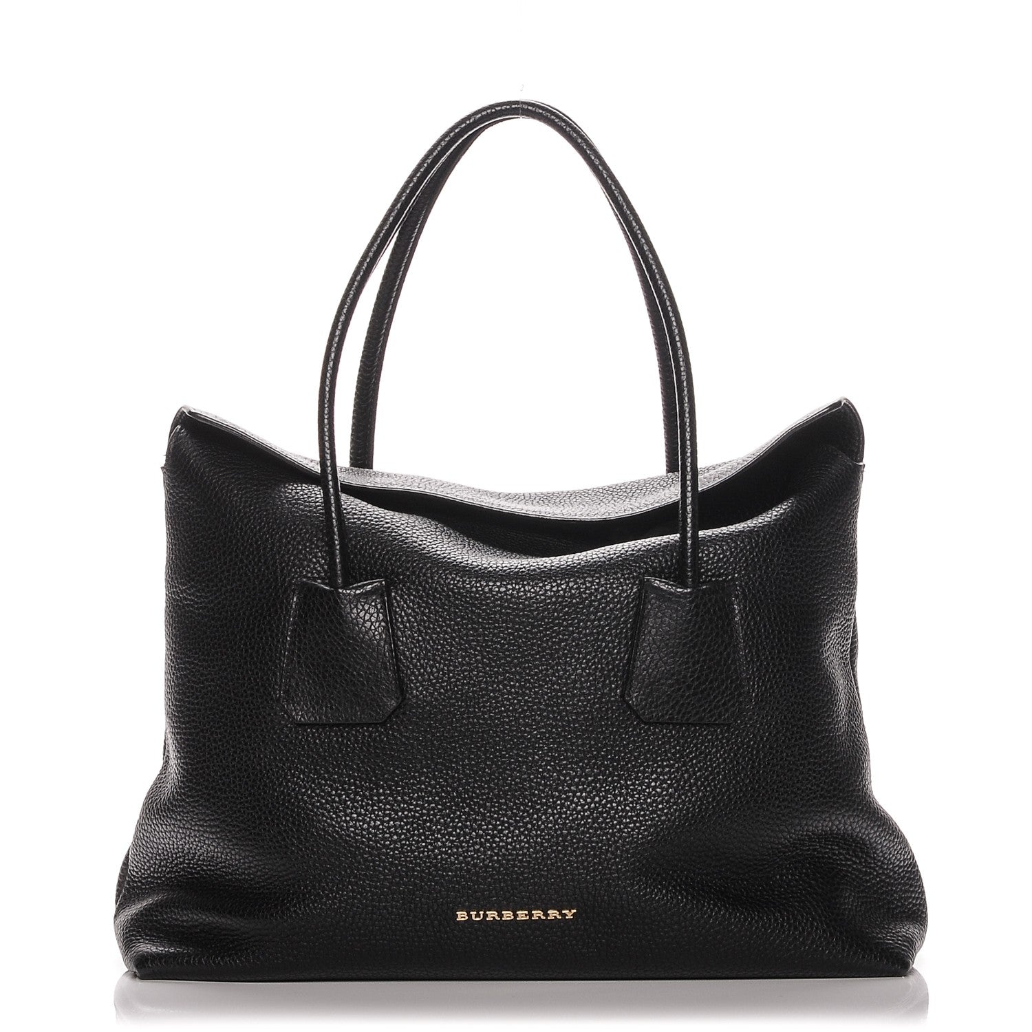 Burberry London Grainy Calfskin Medium Baynard Tote Black 1 of 8