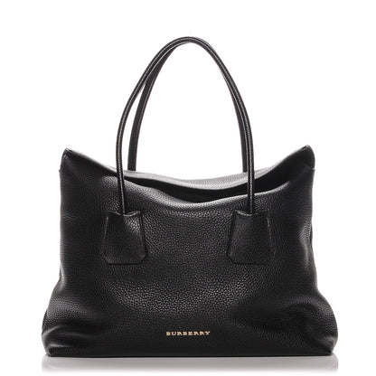 Burberry London Grainy Calfskin Medium Baynard Tote Black 1 of 8