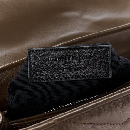 Saint Laurent Calfskin Y Quilted Monogram Toy Loulou Crossbody Bag Faggio 8 of 11