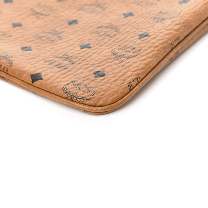 MCM Viseto Stark Wristlet Pouch Cognac 8 of 9