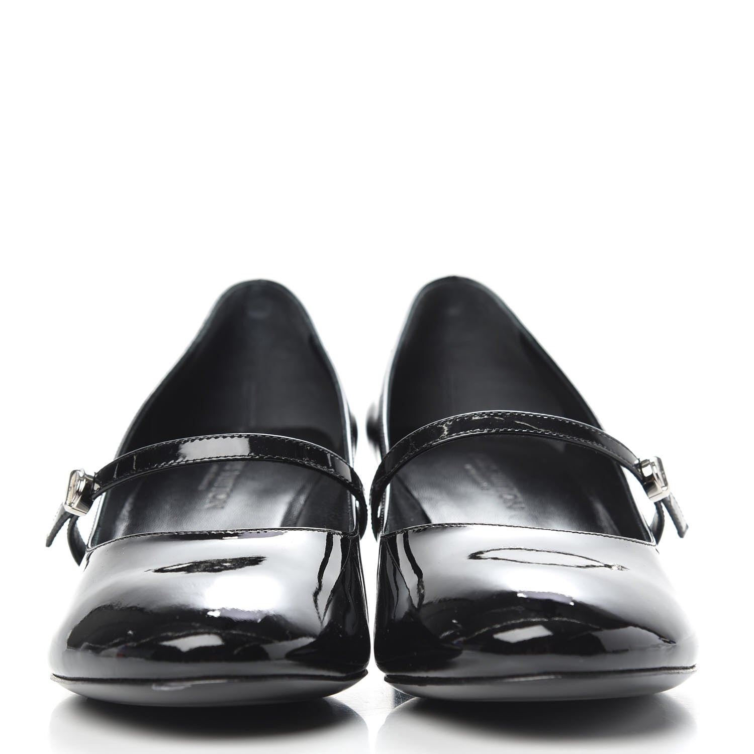 Louis Vuitton Patent Uniformes Silhouette 40mm Pumps 38.5 Black 3 of 8