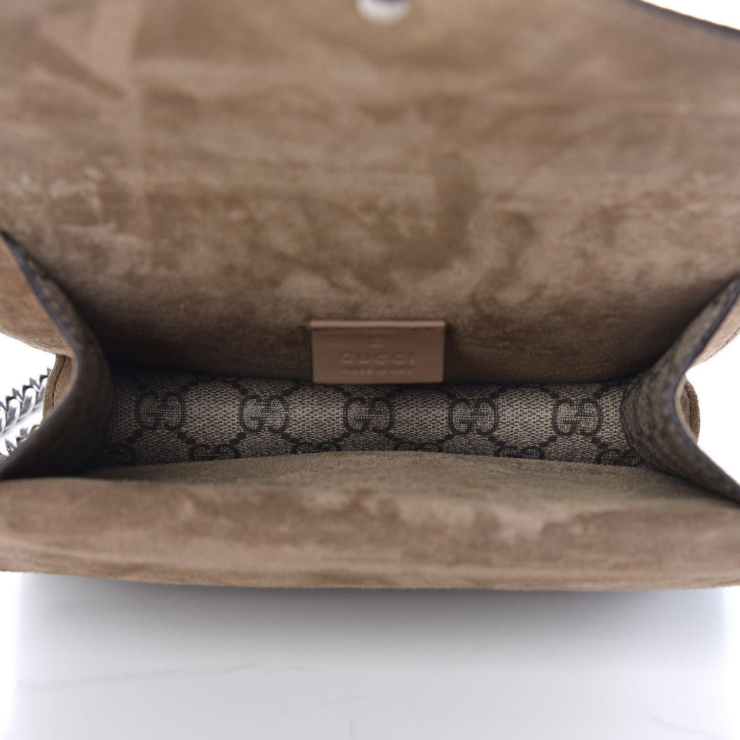 GG Supreme Monogram Mini Dionysus Shoulder Bag Taupe