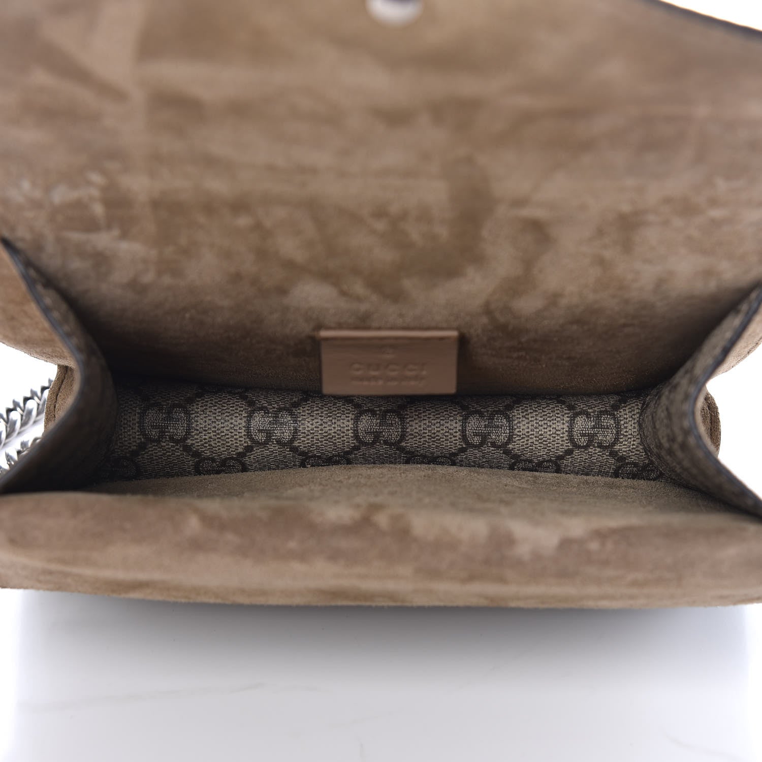 Gucci GG Supreme Monogram Mini Dionysus Shoulder Bag Taupe 7 of 9