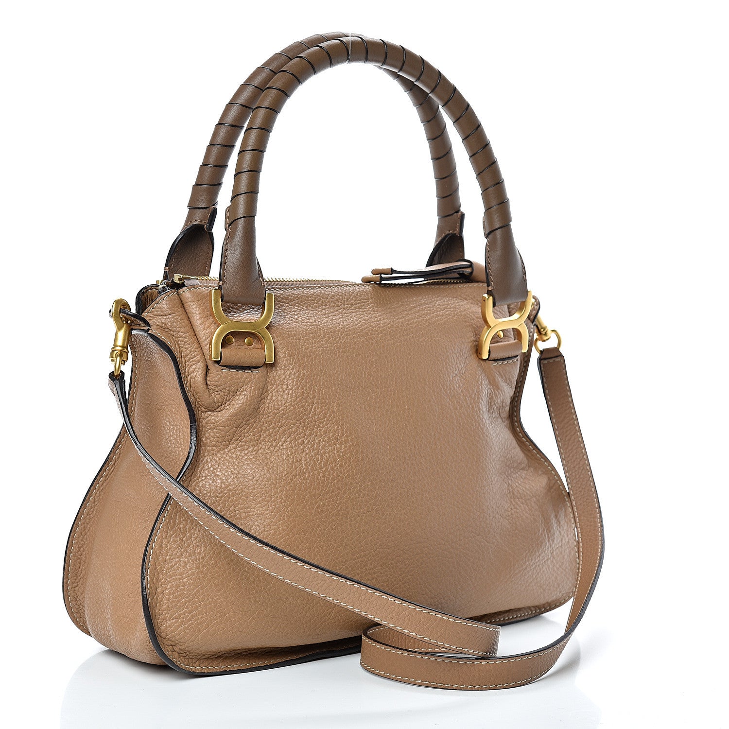Chloe Calfskin Medium Marcie Satchel Nut 2 of 9