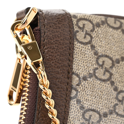 Gucci GG Supreme Monogram Textured Dollar Calfskin Mini Ophidia Chain Bag Beige Ebony 11 of 11